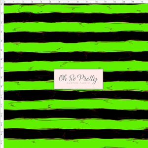 CATALOG - PREORDER R44 - 3 Witches - Stripe - Green and Black
