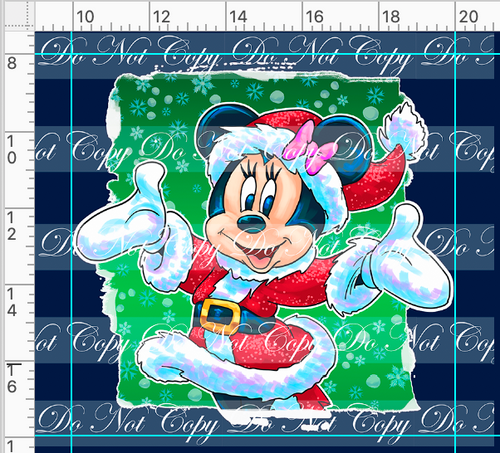 PREORDER - Christmas Sweater - Girl Mouse Panel - CHILD