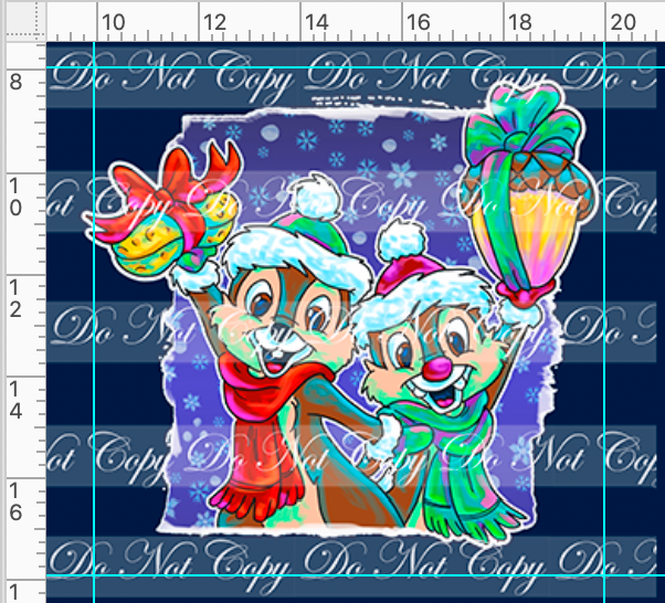 CATALOG - PREORDER -  Christmas Sweater - Chipmunks Panel - ADULT