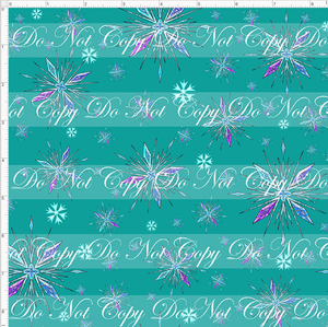 CATALOG - PREORDER - Christmas Sweater - Teal Snowflakes