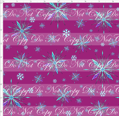 CATALOG - PREORDER - Christmas Sweater - Magenta Snowflakes