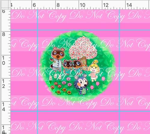 CATALOG - PREORDER R46 - Island Critters - Pink Panel - No Words