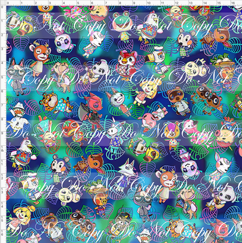 CATALOG - PREORDER R46 - Island Critters - Blue Green Tossed - LARGE SCALE