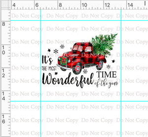 PREORDER - Christmas Wish - Panel - Truck - White - ADULT