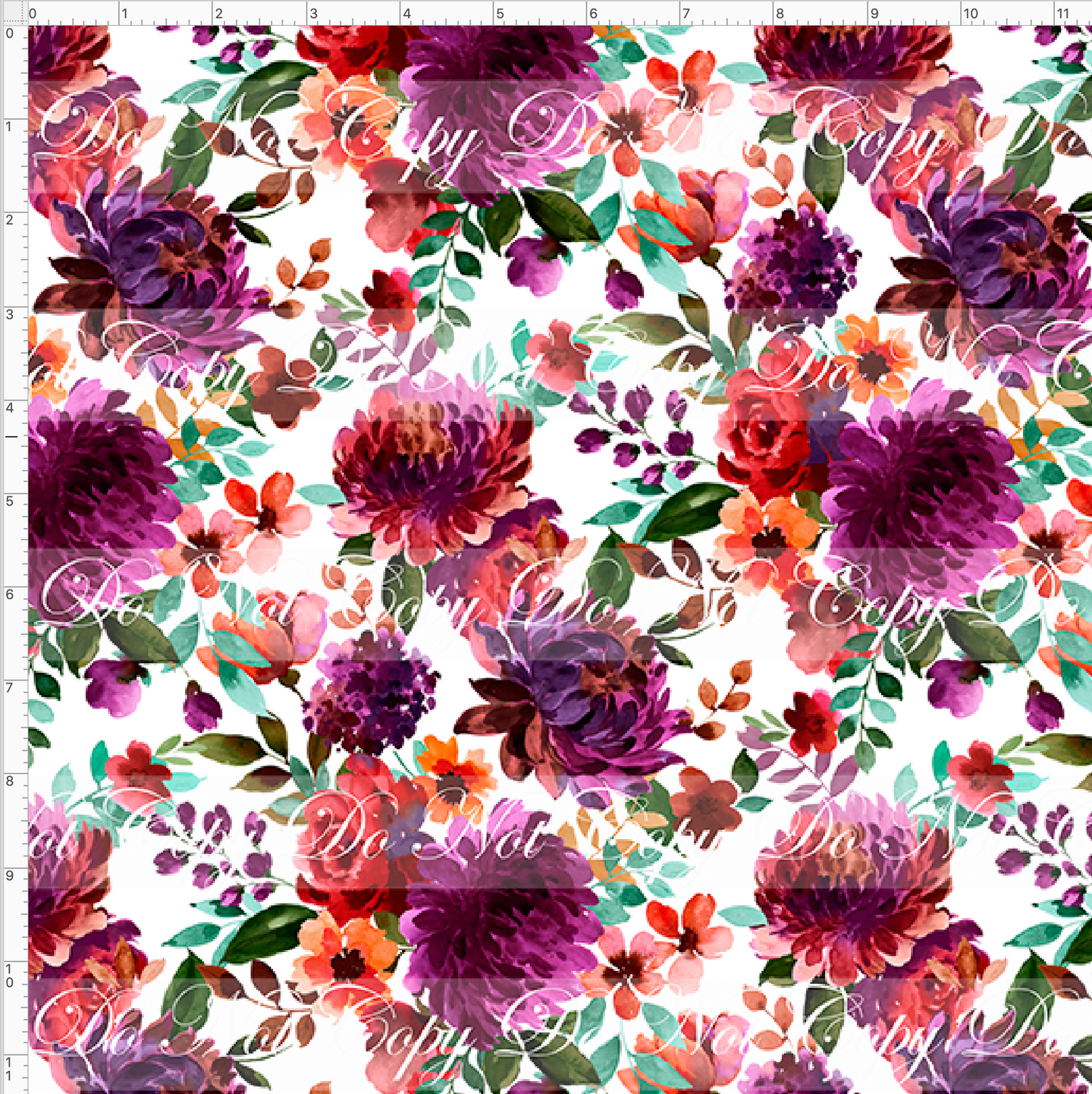 PREORDER - Fabulous Florals - Purple Potpourri Floral - REGULAR SCALE