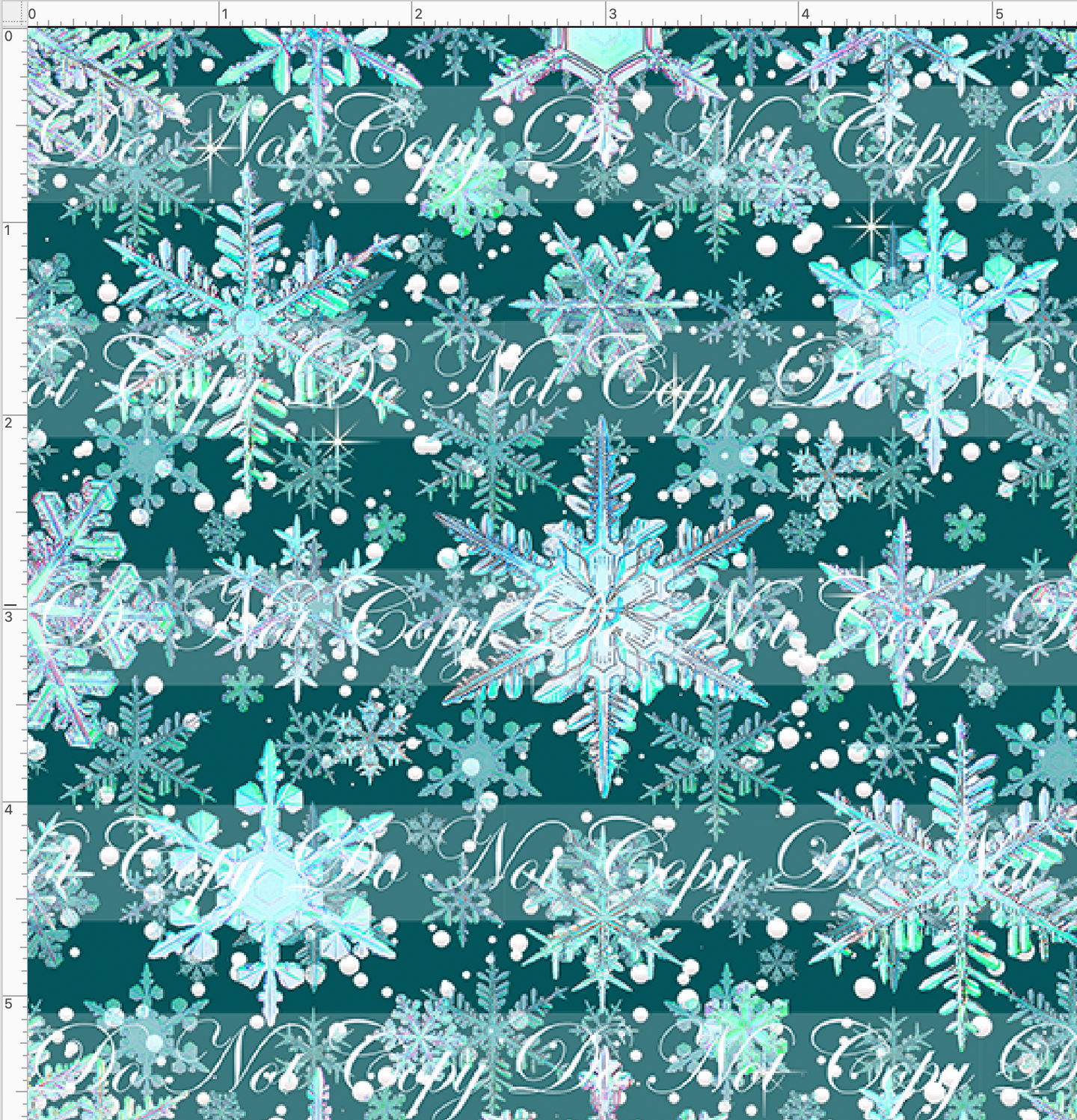 PREORDER - Countless Coordinates - Snowflakes - Green - REGULAR SCALE