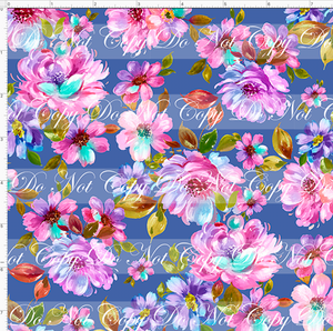 PREORDER - Fabulous Florals - Ballet Dancers - Floral - Cornflower - SMALL SCALE