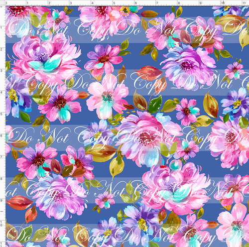 PREORDER - Fabulous Florals - Ballet Dancers - Floral - Cornflower - REGULAR SCALE