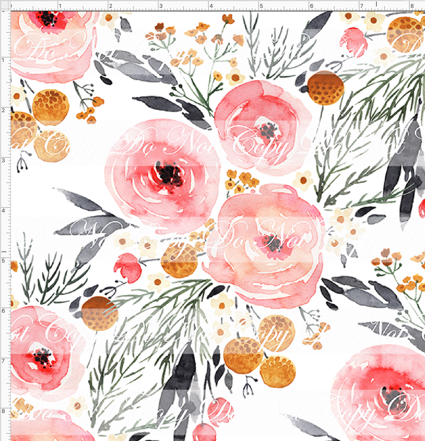 PREORDER - Fabulous Florals - Mountain Floral - White - REGULAR SCALE