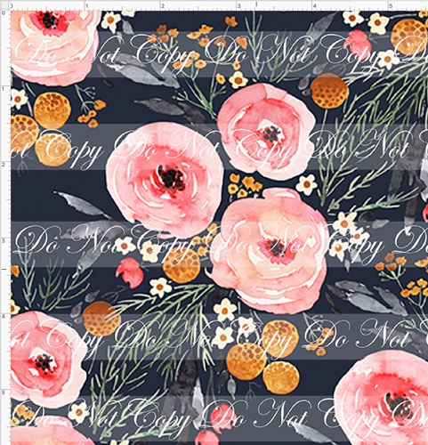 PREORDER - Fabulous Florals - Mountain Floral - Navy - SMALL SCALE