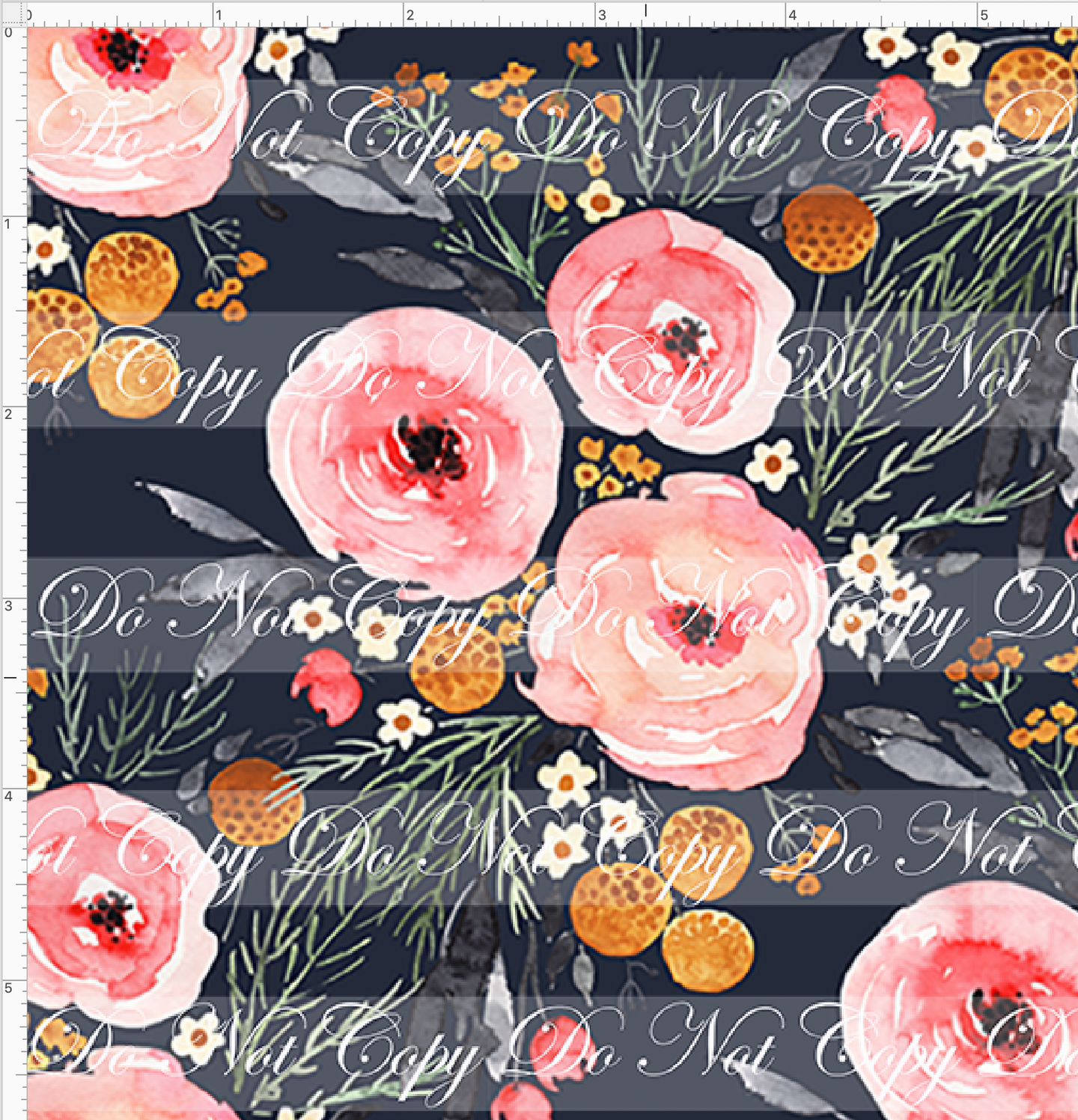 PREORDER - Fabulous Florals - Mountain Floral - Navy - SMALL SCALE