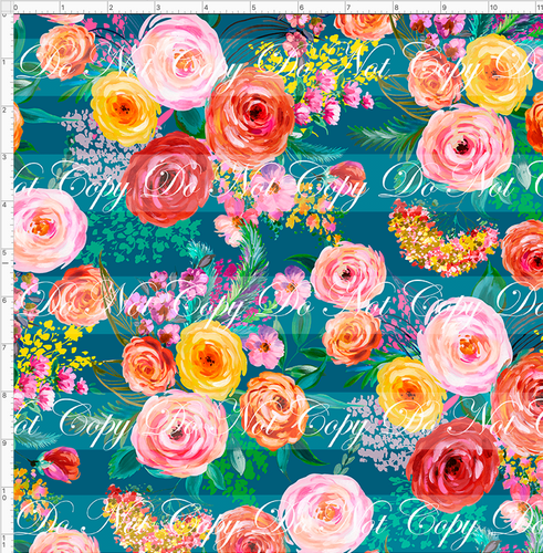 PREORDER - Fabulous Florals - Brilliant Autumn - Spruce - REGULAR SCALE