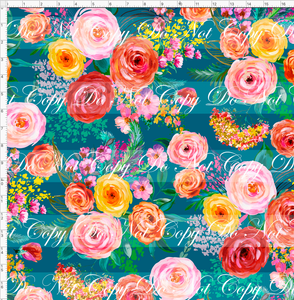 PREORDER - Fabulous Florals - Brilliant Autumn - Spruce - LARGE SCALE