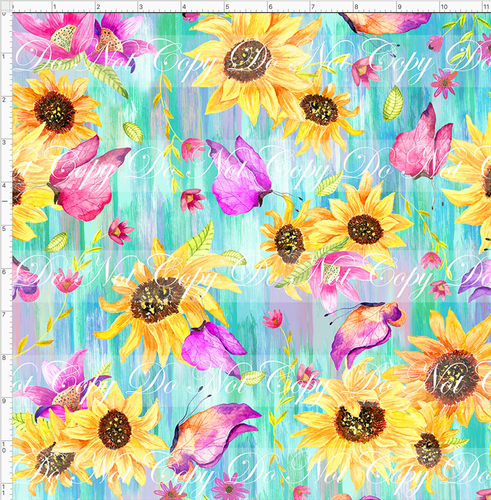 PREORDER - Fabulous Florals - Sunflower - Watercolor Background