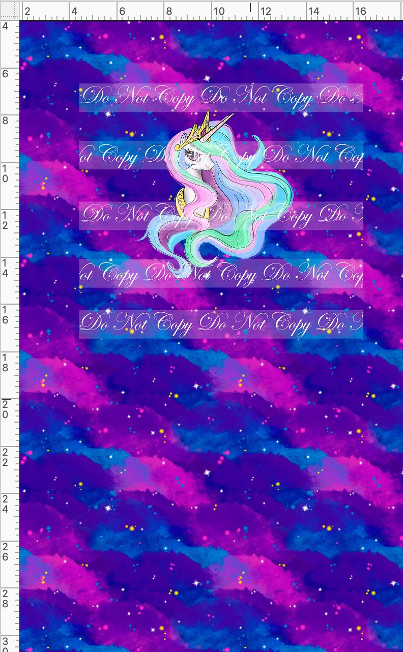 CATALOG - PREORDER R48 - We Got This Together - PANEL - Pastel Princess Pony with Clouds