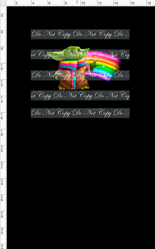 CATALOG - PREORDER R49 - Rainbow World - Yoda - PANEL - Black