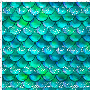 CATALOG - PREORDER R51 - Under the Sea - Scales - Teal - SMALL SCALE