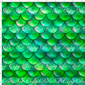 CATALOG - PREORDER R51 - Under the Sea - Scales - Green - SMALL SCALE