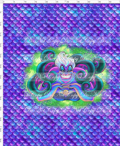 CATALOG - PREORDER R51 - Under the Sea - Ursula - Purple - Adult Blanket Topper