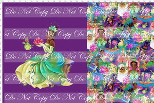 CATALOG - PREORDER R51 - Bayou Princess - Outline - Toddler Blanket Topper