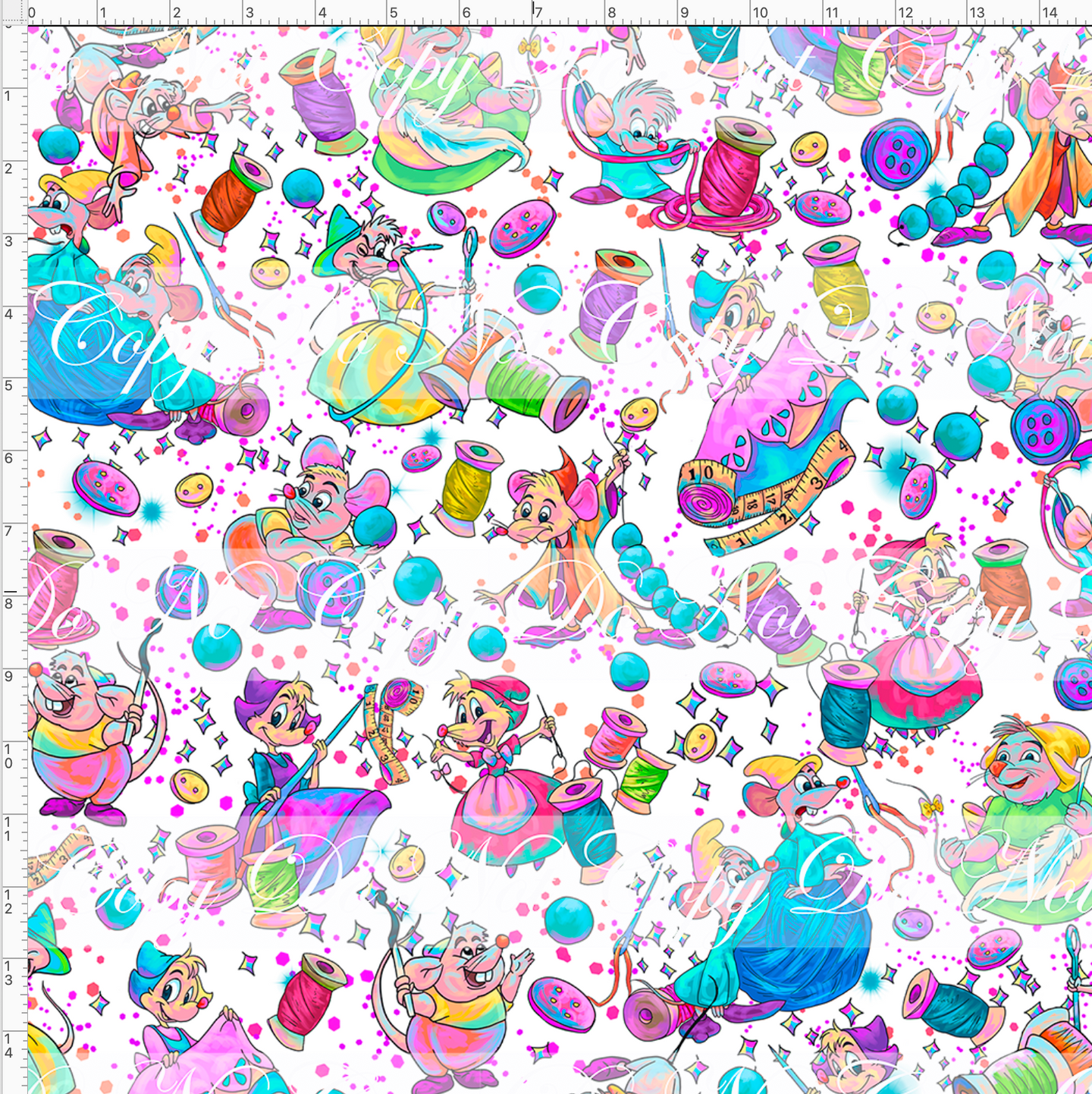 CATALOG PREORDER R54 - A Dream is a Wish - Mice - White - LARGE SCALE