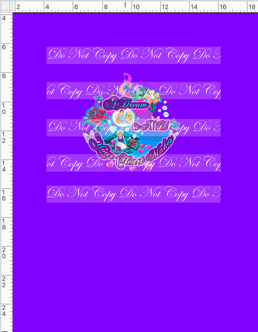 CATALOG - PREORDER R54 - A Dream Is A Wish - Dream - Panel - Violet - CHILD