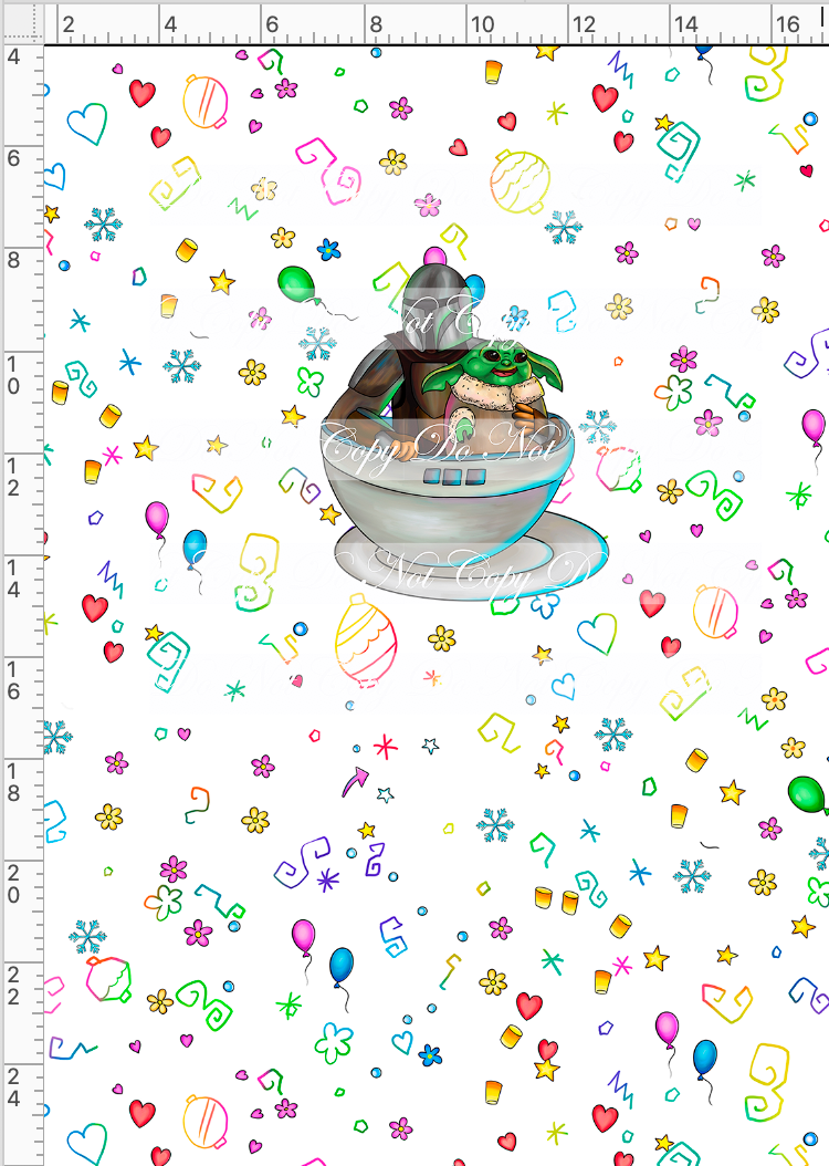 CATALOG R54 - Tea Cup Party - Mando - Panel - White - CHILD