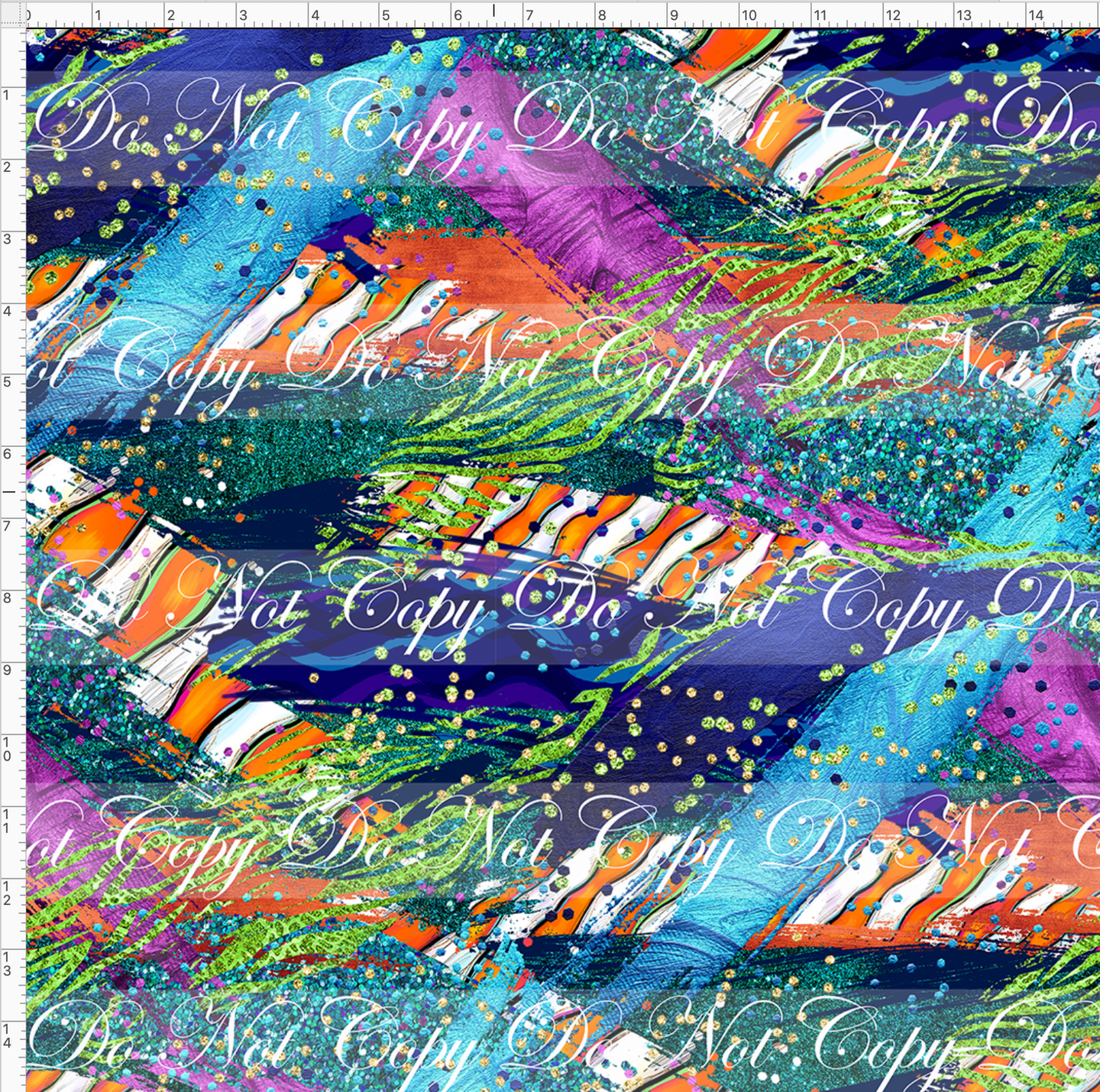 CATALOG - PREORDER - R54 - Just Keep Swimming - Glitter Strokes - REGULAR SCALE