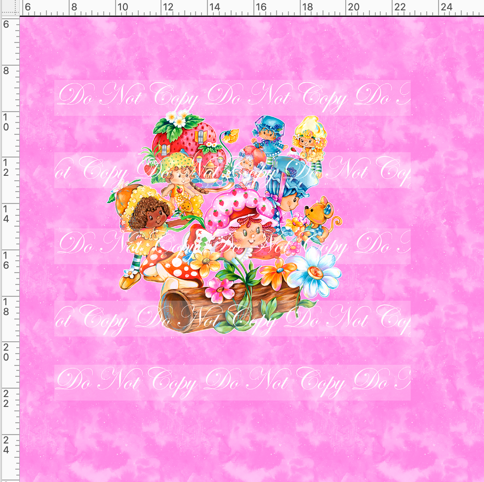 CATALOG - PREORDER R59 - Strawberry Friends - Pink Panel - CHILD