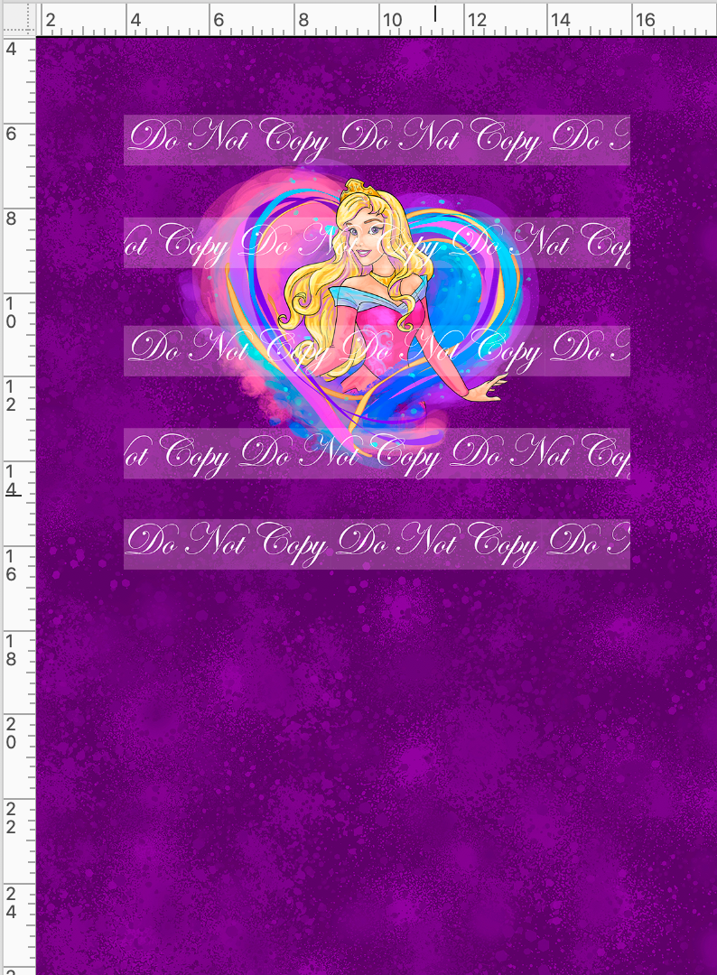 CATALOG - PREORDER R60 - Princess Hearts - Sleeping Princess - Panel