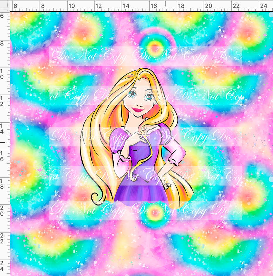 CATALOG - PREORDER R60 - Rainbow Princess - Panel - Rapunzel - ADULT