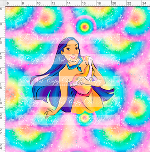 CATALOG - PREORDER R60 - Rainbow Princess - Panel - Pocahontas - CHILD