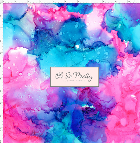 PREORDER - Countless Coordinates - Alcohol Inks - Pink and Blue