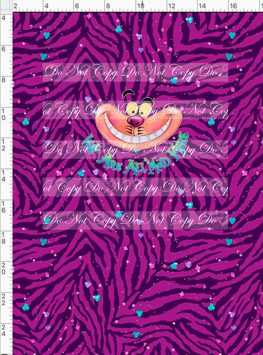 CATALOG - PREORDER R61 - We Are All Mad - Cat Panel with Cat Fur Background