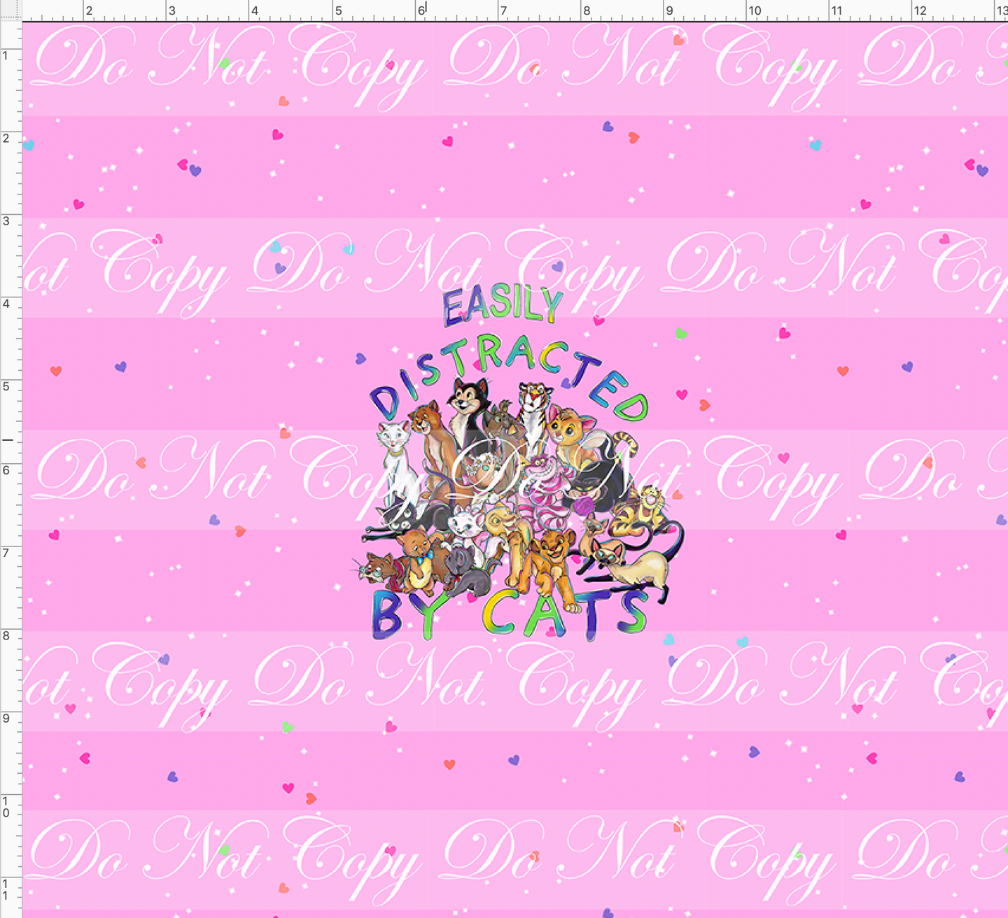 CATALOG - PREORDER R63 - Kitty Love  - CUP CUT- Distracted - Pink