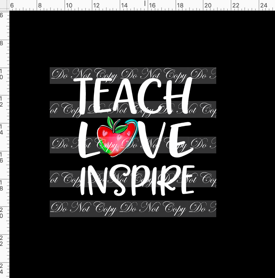 CATALOG - PREORDER R62 - Love School - Teach Love Inspire - PANEL
