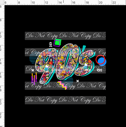 CATALOG - PREORDER R63 - 90s Toons - Black Panel - ADULT