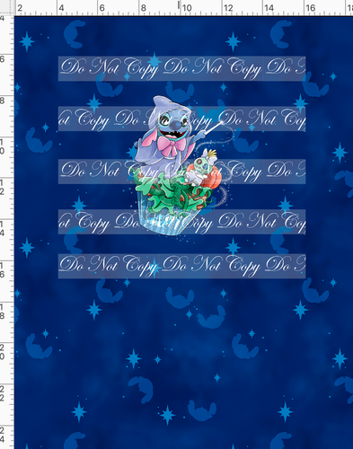 Retail - Blue Princess Cupcakes - Cindy Panel - CHILD