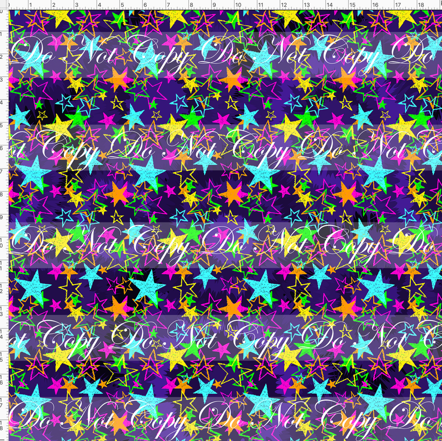 CATALOG - PREORDER R63 - 90s Toons - Stars - Purple - REGULAR SCALE