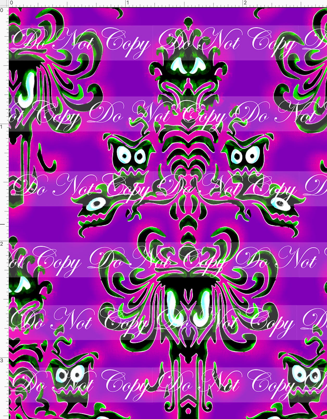 Retail - Haunted Mansion Mash - Wall Paper - Purple and Pink
