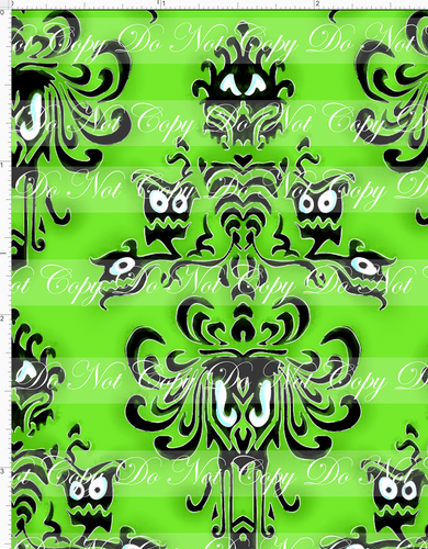 Retail - Haunted Mansion Mash - Wall Paper - Green