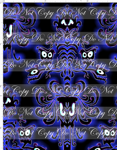 Retail - Haunted Mansion Mash - Wall Paper - Blue
