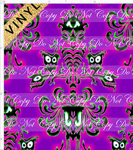 Haunted Mansion Mash - Wall Paper - Purple and Pink - Vinyl - Matte