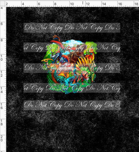CATALOG - PREORDER R65 - Dinosaur Park - Panel - Everyone - Grunge Background - CHILD