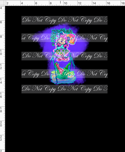 CATALOG - PREORDER R65 - Haunted Mansion Mash - Girl Mouse - Panel - CHILD