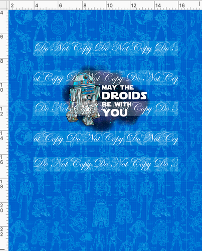 CATALOG - PREORDER R65 - Droids - Panel - r2d2- Blue - CHILD