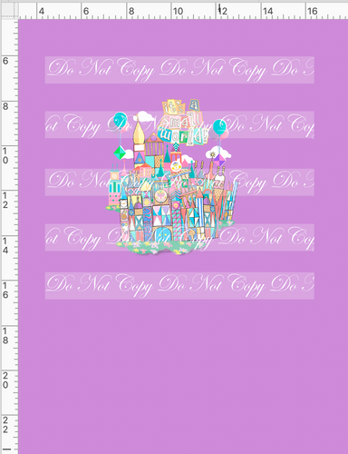 CATALOG - PREORDER R66 - Pastel Small World - Purple - Panel - CHILD