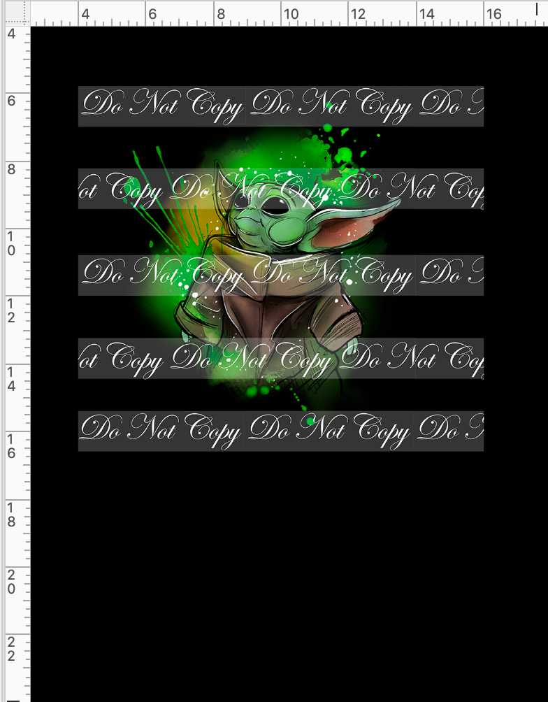 CATALOG - PREORDER R117 - May the 4th - Yoda - Green - Panel - CHILD