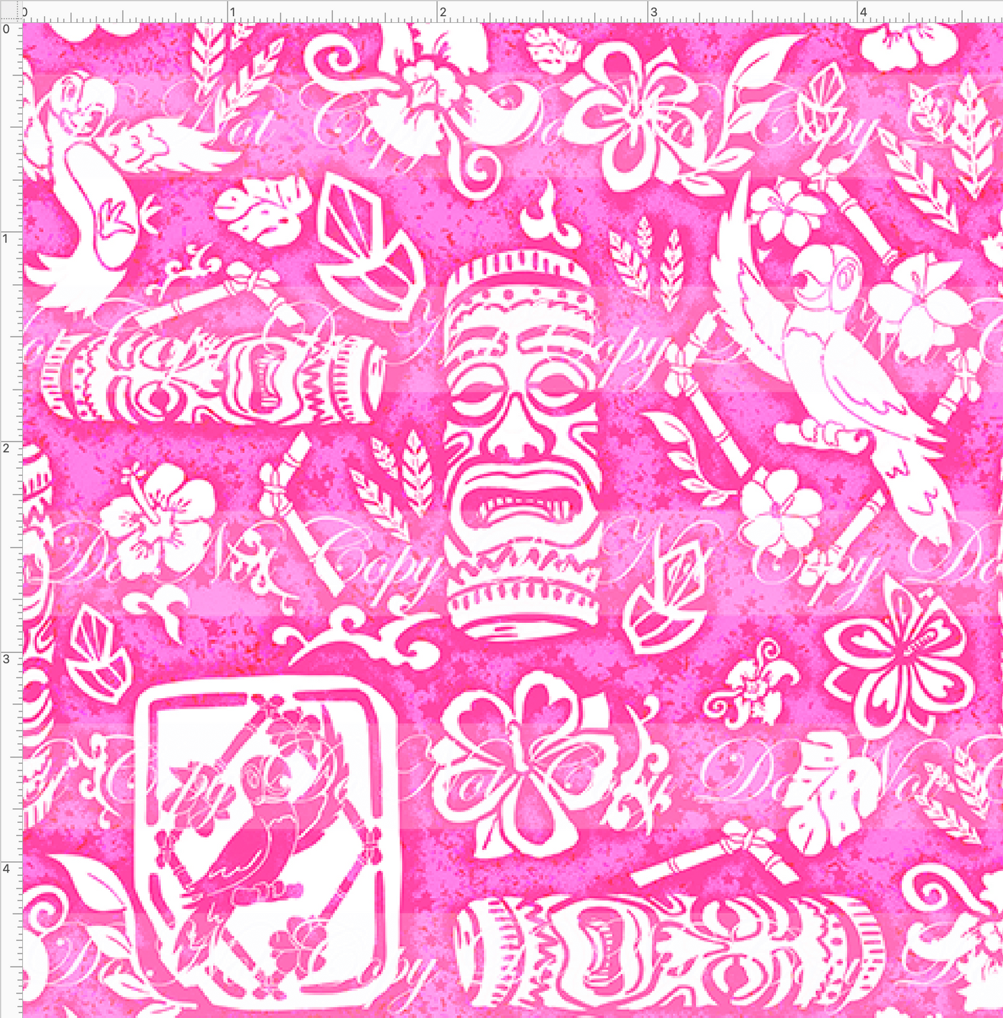 Retail - Tiki Room - Symbol - Pink - SMALL SCALE