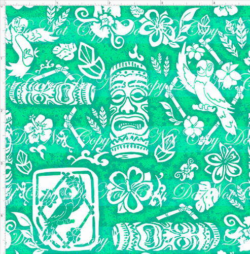CATALOG - PREORDER R69 - Tiki Room - Symbol - Kiwi Green - SMALL SCALE